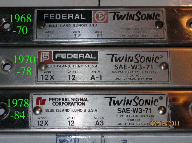 FEDERAL SIGNAL TWINSONIC LIGHTBAR Home